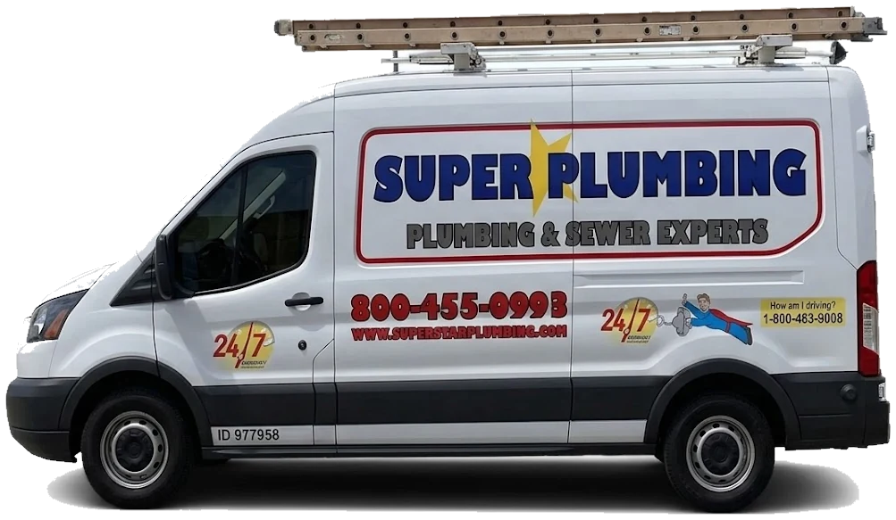 Super Star Plumbing service van
